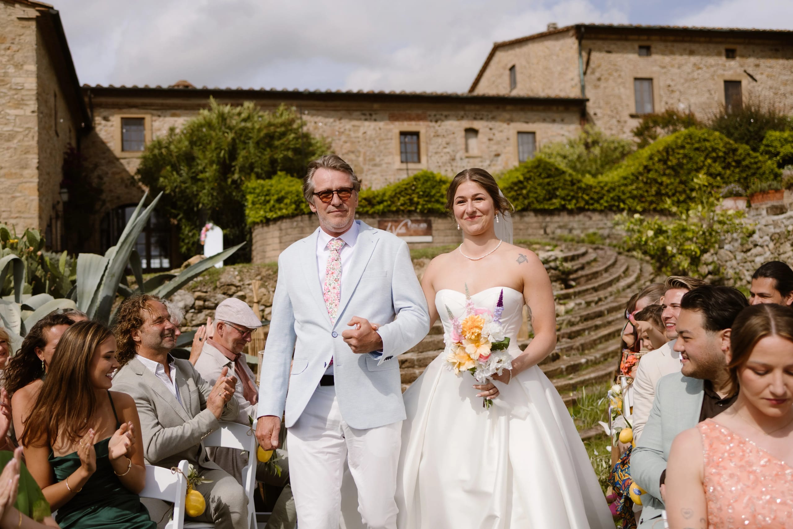 Bruidspaar in Toscane